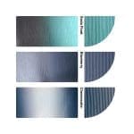 Pleated Ombre Chiffon Scarf - Blue Shades