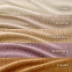 Regular Rib Knit Stretch Scarf - Neutral Colours
